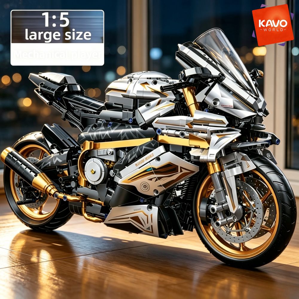 Office Tech Gifts For Men - KAVOWORLD 1:5 Large Scale Sport Motorcycle