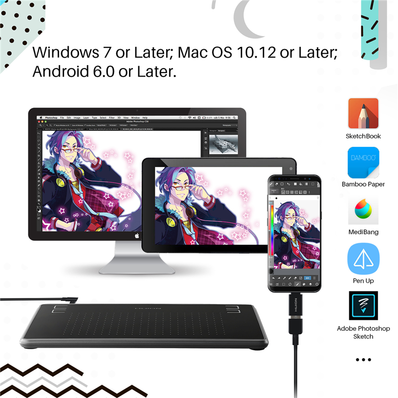 Stock H430P Animation Design A - Drawing Pad Signature ulasan dan harga
