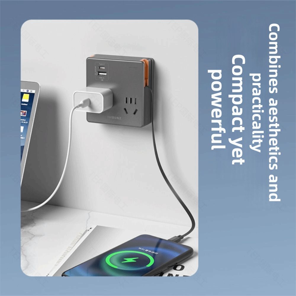 Tech Accessory Flat Plug Power - Office Tech And Space ulasan dan harga