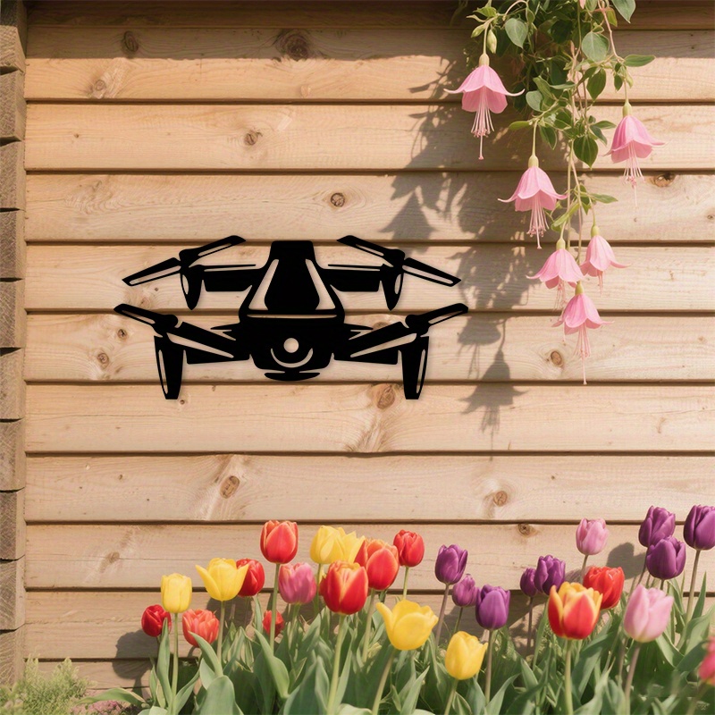 2D Flat Drone Iron Wall Art Bl - Office Tech Gifts For Men ulasan dan harga