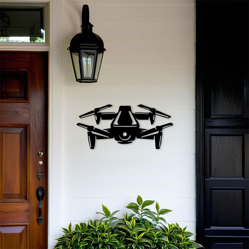 2D Flat Drone Iron Wall Art Bl - Office Tech Gifts For Men ulasan dan harga