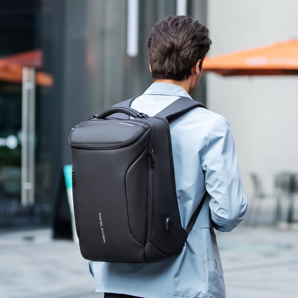 Business Backpack for Men, 17. - Office Tech Backpack ulasan dan harga
