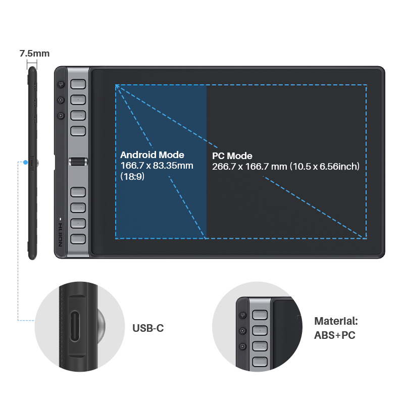 Multi-colored Graphics Tablets - Drawing Pad Signature ulasan dan harga